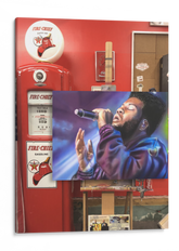 Khalid Signed Canvas Art by Chris Tutty - R&B Pop Star Portrait